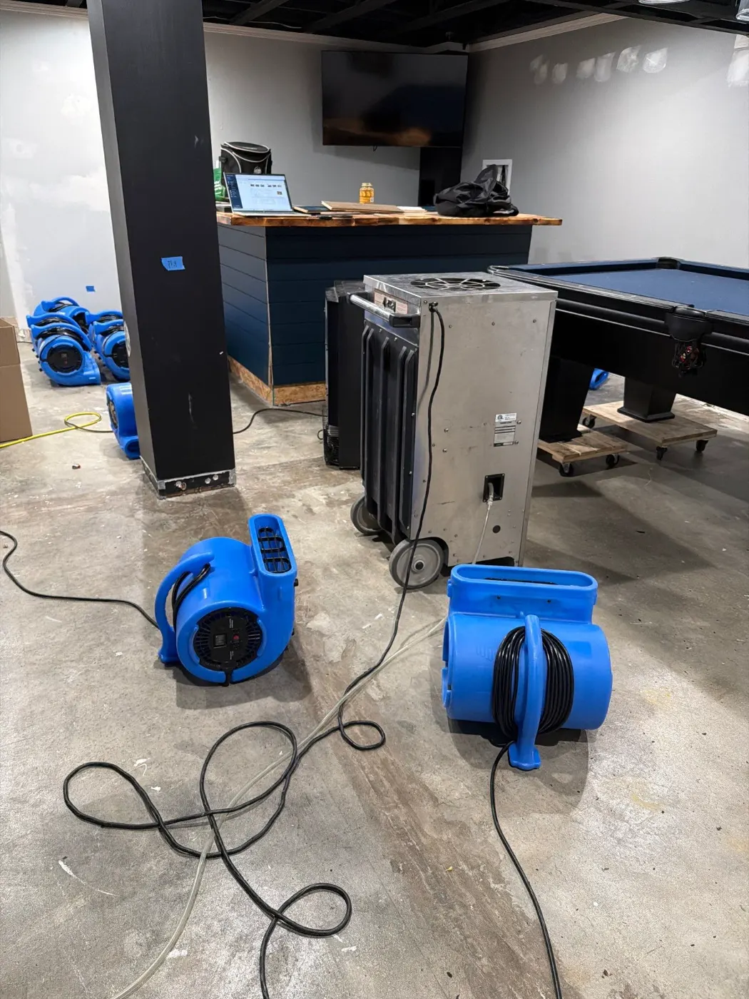 Affected material removal during Centennial sewage backup remediation